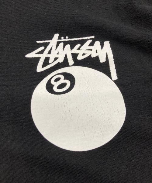 stussy（ステューシー）stussy (ステューシー) 8 BALL PIG DYED TEE/ステューシー ブラック×ホワイト サイズ:Lの古着・服飾アイテム