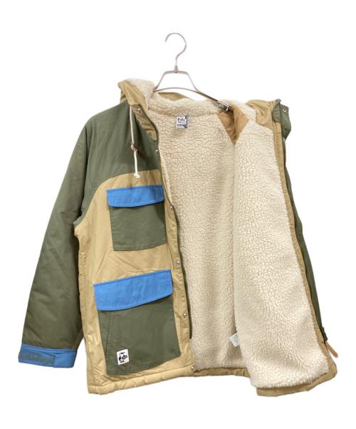 CHUMS（チャムス）CHUMS (チャムス) キャンピングボアパーカー ジャケット/チャムス/CH04-1409 ベージュ×カーキ サイズ:Ｌの古着・服飾アイテム