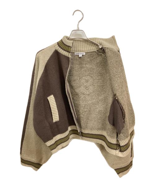 Jaded London（ジェイデッドロンドン）jaded london (ジェイデッドロンドン) TEAM 85 Knitted Bomber Jacket ブラウン サイズ:Ｍの古着・服飾アイテム