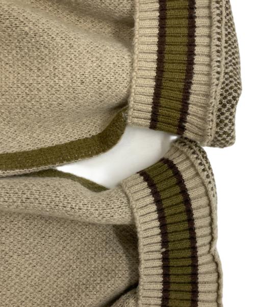 Jaded London（ジェイデッドロンドン）jaded london (ジェイデッドロンドン) TEAM 85 Knitted Bomber Jacket ブラウン サイズ:Ｍの古着・服飾アイテム