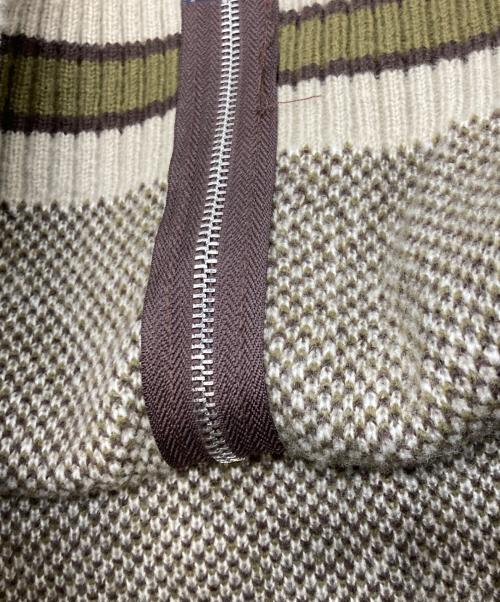 Jaded London（ジェイデッドロンドン）jaded london (ジェイデッドロンドン) TEAM 85 Knitted Bomber Jacket ブラウン サイズ:Ｍの古着・服飾アイテム