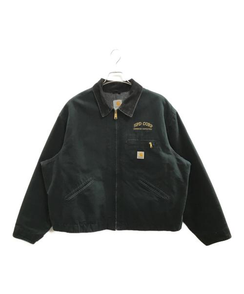 CarHartt（カーハート）CarHartt (カーハート) 企業刺繍デトロイトジャケット/カーハート/J01 BLK/USA製 ブラック サイズ:52の古着・服飾アイテム