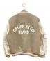 Calvin Klein (カルバンクライン) バーシティ ボンバー ジャケット　カルバンクライン　J324433 ベージュ×ホワイト サイズ:S：15000円