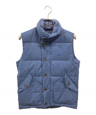 ラコステフード付き紺ベスト サイズ5 美品 LACOSTE（ラコステ） 中古 ダウンベスト クリーニング済み ネイビー