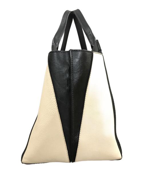 Chloe（クロエ）Chloe (クロエ) アリソントートバッグ/クロエ/01-15-50-65 ベージュ×ブラックの古着・服飾アイテム