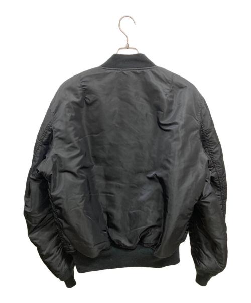 ALPHA（アルファ）ALPHA (アルファ) MA-1ジャケット　アルファ ブラック サイズ:Ｌの古着・服飾アイテム