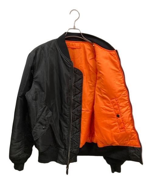 ALPHA（アルファ）ALPHA (アルファ) MA-1ジャケット　アルファ ブラック サイズ:Ｌの古着・服飾アイテム