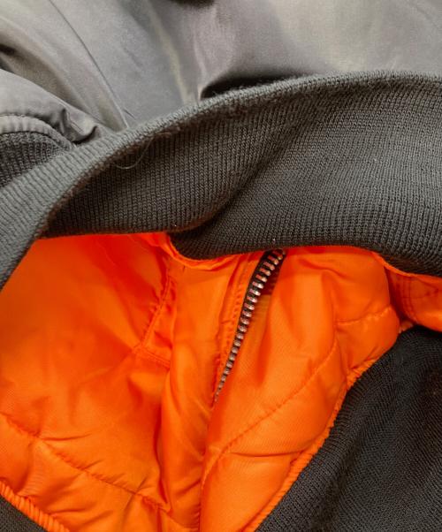 ALPHA（アルファ）ALPHA (アルファ) MA-1ジャケット　アルファ ブラック サイズ:Ｌの古着・服飾アイテム