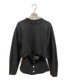 led . tokyo（レッドトーキョー）の古着「変形スウェット/レッドトーキョー/S23C003」｜ブラック