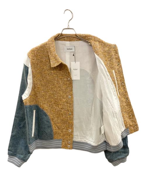 kobee（コビー）kobee (コビー) 切替ジャケット/コビー/MILLER VARSITY JACKET イエロー サイズ:Freeの古着・服飾アイテム