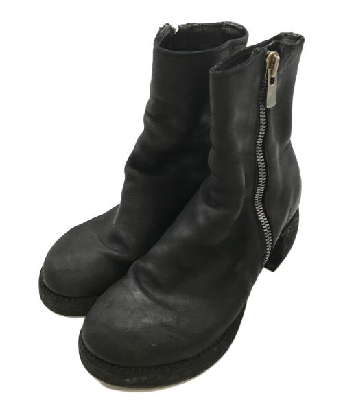 YOHJI YAMAMOTO（ヨウジヤマモト）YOHJI YAMAMOTO (ヨウジヤマモト) GUIDI (グイディ) サイドジップブーツ/ヨウジヤマモト/グイディ/Z0066-Y ブラック サイズ:36の古着・服飾アイテム