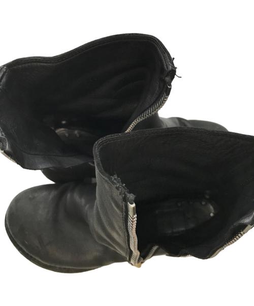 YOHJI YAMAMOTO（ヨウジヤマモト）YOHJI YAMAMOTO (ヨウジヤマモト) GUIDI (グイディ) サイドジップブーツ/ヨウジヤマモト/グイディ/Z0066-Y ブラック サイズ:36の古着・服飾アイテム