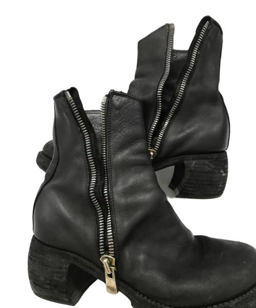 YOHJI YAMAMOTO（ヨウジヤマモト）YOHJI YAMAMOTO (ヨウジヤマモト) GUIDI (グイディ) サイドジップブーツ/ヨウジヤマモト/グイディ/Z0066-Y ブラック サイズ:36の古着・服飾アイテム