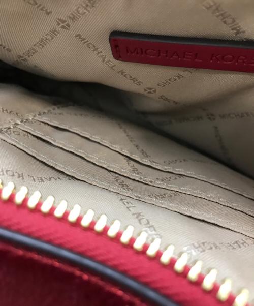 MICHAEL KORS（マイケル・コース）MICHAEL KORS (マイケルコース) JET SET ITEM ショルダーバッグ/マイケルコース/35H3GTTC2B ブラウン×レッドの古着・服飾アイテム