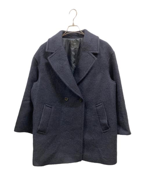 23区（ニジュウサンク）23区 (ニジュウサンク) ウールモヘヤ混ダブルショートコート　ニジュウサンク　7119149 ネイビー サイズ:46の古着・服飾アイテム