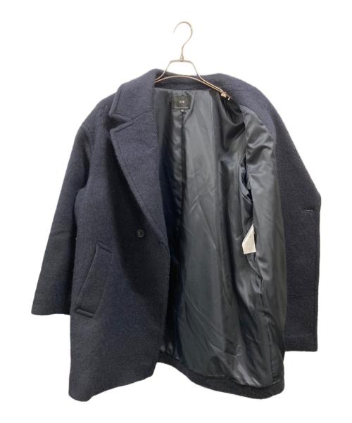 23区（ニジュウサンク）23区 (ニジュウサンク) ウールモヘヤ混ダブルショートコート　ニジュウサンク　7119149 ネイビー サイズ:46の古着・服飾アイテム