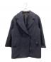23区（ニジュウサンク）の古着「ウールモヘヤ混ダブルショートコート　ニジュウサンク　7119149」｜ネイビー