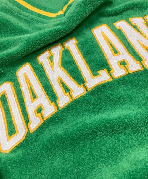 NIKE（ナイキ）NIKE (ナイキ) プルオーバーフリースジャケット/ナイキ/オークランドアスレチックス グリーン サイズ:XLの古着・服飾アイテム