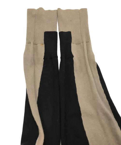 Vivienne Westwood RED LABEL（ヴィヴィアンウエストウッドレッドレーベル）Vivienne Westwood RED LABEL (ヴィヴィアンウエストウッドレッドレーベル) オーブ刺繍ニットカーディガン/ヴィヴィアンウエストウッドレッドレーベル/17-01-122002 ブラック×ベージュ サイズ:2の古着・服飾アイテム