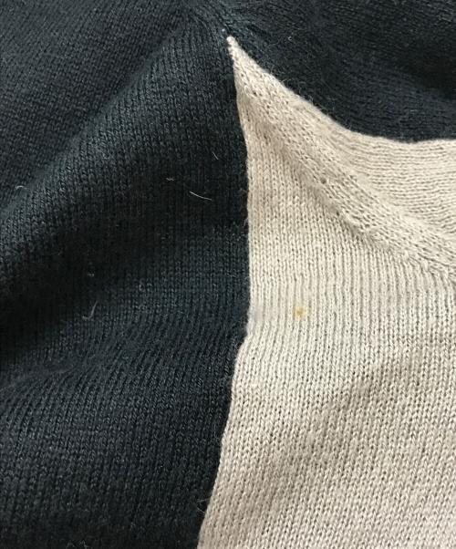 Vivienne Westwood RED LABEL（ヴィヴィアンウエストウッドレッドレーベル）Vivienne Westwood RED LABEL (ヴィヴィアンウエストウッドレッドレーベル) オーブ刺繍ニットカーディガン/ヴィヴィアンウエストウッドレッドレーベル/17-01-122002 ブラック×ベージュ サイズ:2の古着・服飾アイテム