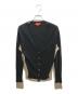 Vivienne Westwood RED LABEL（ヴィヴィアンウエストウッドレッドレーベル）の古着「オーブ刺繍ニットカーディガン/ヴィヴィアンウエストウッドレッドレーベル/17-01-122002」｜ブラック×ベージュ