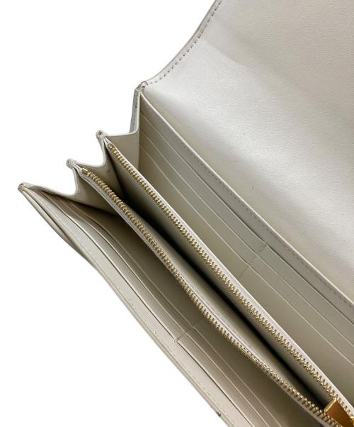 CELINE（セリーヌ）CELINE (セリーヌ) ラージフラップウォレット/セリーヌ/S-PB-4168/イタリア製 アイボリーの古着・服飾アイテム