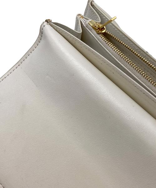 CELINE（セリーヌ）CELINE (セリーヌ) ラージフラップウォレット/セリーヌ/S-PB-4168/イタリア製 アイボリーの古着・服飾アイテム
