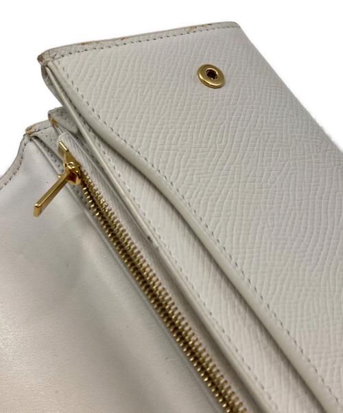 CELINE（セリーヌ）CELINE (セリーヌ) ラージフラップウォレット/セリーヌ/S-PB-4168/イタリア製 アイボリーの古着・服飾アイテム