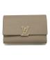 LOUIS VUITTON（ルイ ヴィトン）の古着「ポルトフォイユ・カプシーヌ コンパクト/ルイ ヴィトン/M62159/」｜ベージュ