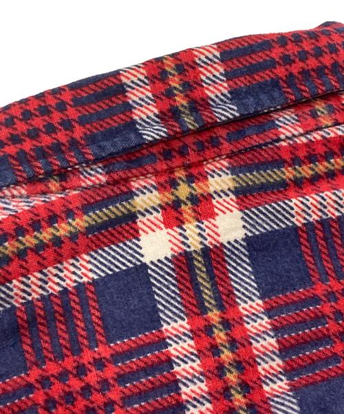 OMNI Ⅱ LTD（オムニ ツー エルティーディー）OMNI Ⅱ LTD (オムニ ツー エルティーディー) チェックシャツ/オムニ ツー エルティーディー レッド×ネイビー サイズ:Lの古着・服飾アイテム