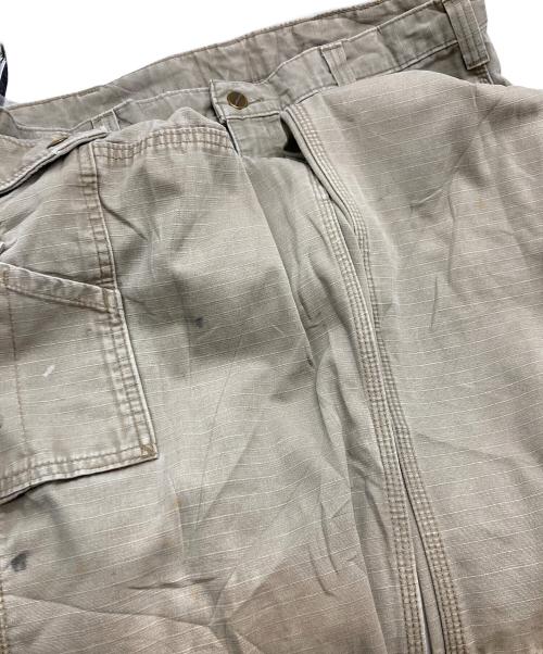 CarHartt（カーハート）CarHartt (カーハート) COTTON RIPSTOP RELAXED FIT DOUBLE-FRONT CARGO WORK PANT/カーハート/B342 DES ベージュ サイズ:36/34の古着・服飾アイテム