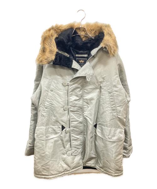 ALPHA（アルファ）ALPHA (アルファ) N-3Bタイプコート　アルファ　 ミントグリーン サイズ:Ｌの古着・服飾アイテム