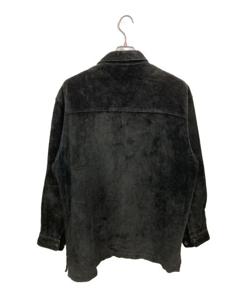PERRY ELLIS（ペリーエリス）PERRY ELLIS (ペリーエリス) スウェードレザージャケット ブラック サイズ:Ｌの古着・服飾アイテム
