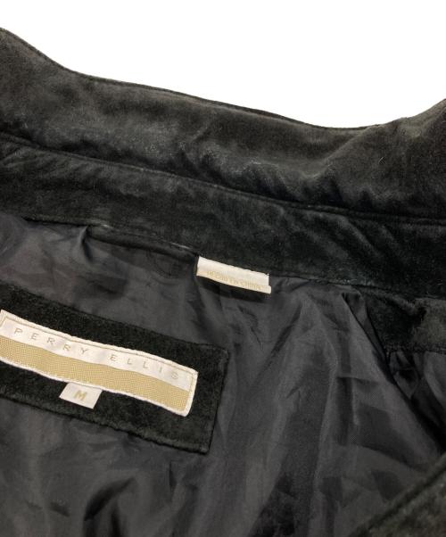 PERRY ELLIS（ペリーエリス）PERRY ELLIS (ペリーエリス) スウェードレザージャケット ブラック サイズ:Ｌの古着・服飾アイテム
