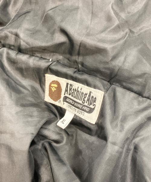 A BATHING APE（ア ベイシング エイプ）A BATHING APE (ア ベイシング エイプ) 中綿ジャケット ブラック サイズ:XLの古着・服飾アイテム