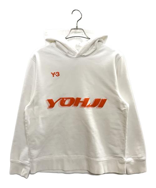 Y-3（ワイスリー）Y-3 (ワイスリー) U GRAPHIC HOODIE/ワイスリー/HT4731 ホワイト サイズ:Ｌの古着・服飾アイテム