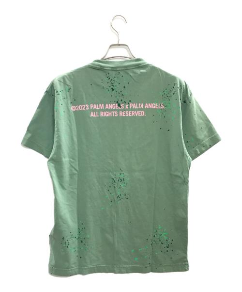 Palm Angels（パーム エンジェルス）Palm Angels (パーム エンジェルス) PAINTED CLASSIC T-shirt/PMAA001S23JER010 グリーン サイズ:Ｍの古着・服飾アイテム