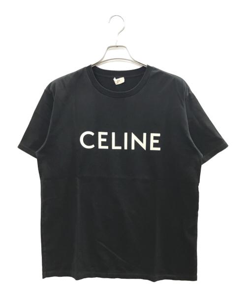 CELINE（セリーヌ）CELINE (セリーヌ) ロゴプリント ルーズフィット Tシャツ/セリーヌ/2X681671Q ブラック サイズ:Ｍの古着・服飾アイテム