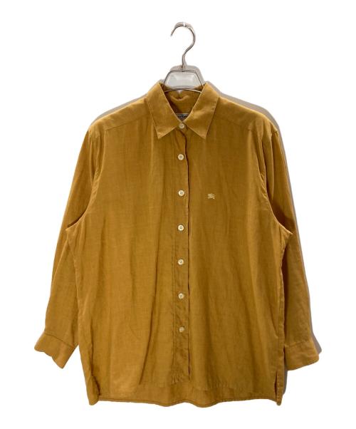 Burberry's（バーバリーズ）Burberry's (バーバリーズ) リネンシャツ/バーバリーズ ブラウン サイズ:40の古着・服飾アイテム