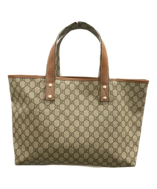 GUCCI（グッチ）GUCCI (グッチ) シェリーラインPVCトートバッグ/グッチ/211134/GG/001998 ベージュの古着・服飾アイテム