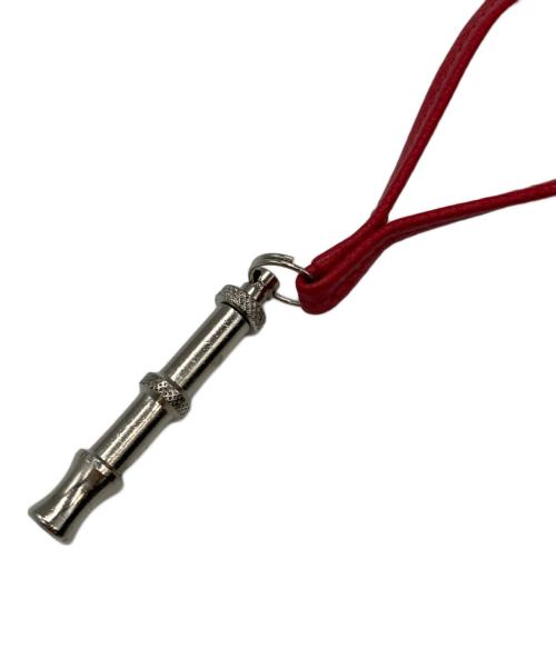 HERMES（エルメス）HERMES (エルメス) ホイッスルネックレス/エルメス レッド×シルバーの古着・服飾アイテム