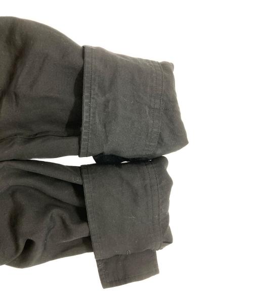 Yohji Yamamoto collections（ヨウジヤマモトコレクションズ）Yohji Yamamoto collections CELLULOSE POPLIN FRONT KNOT DETAIL BLOUSE/ヨウジヤマモトコレクションズ/F0-B62-200 ブラック サイズ:1の古着・服飾アイテム