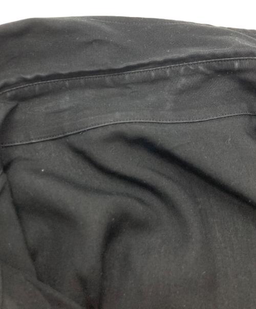 Yohji Yamamoto collections（ヨウジヤマモトコレクションズ）Yohji Yamamoto collections CELLULOSE POPLIN FRONT KNOT DETAIL BLOUSE/ヨウジヤマモトコレクションズ/F0-B62-200 ブラック サイズ:1の古着・服飾アイテム