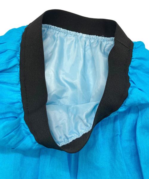 M・Fil（エムフィル）M・Fil (エムフィル) リネンギャザースカート スカイブルー サイズ:36の古着・服飾アイテム