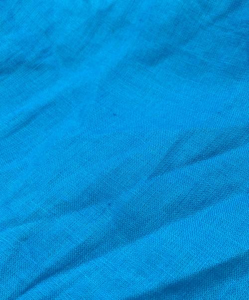 M・Fil（エムフィル）M・Fil (エムフィル) リネンギャザースカート スカイブルー サイズ:36の古着・服飾アイテム