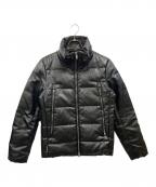 BUFFALO BOBSバッファローボブズ）の古着「レザータッチ ダウンジャケット」｜ブラック