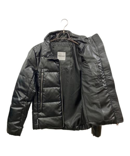 BUFFALO BOBS（バッファローボブズ）BUFFALO BOBS (バッファローボブズ) レザータッチ ダウンジャケット ブラック サイズ:1-2の古着・服飾アイテム