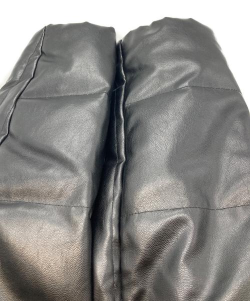 BUFFALO BOBS（バッファローボブズ）BUFFALO BOBS (バッファローボブズ) レザータッチ ダウンジャケット ブラック サイズ:1-2の古着・服飾アイテム