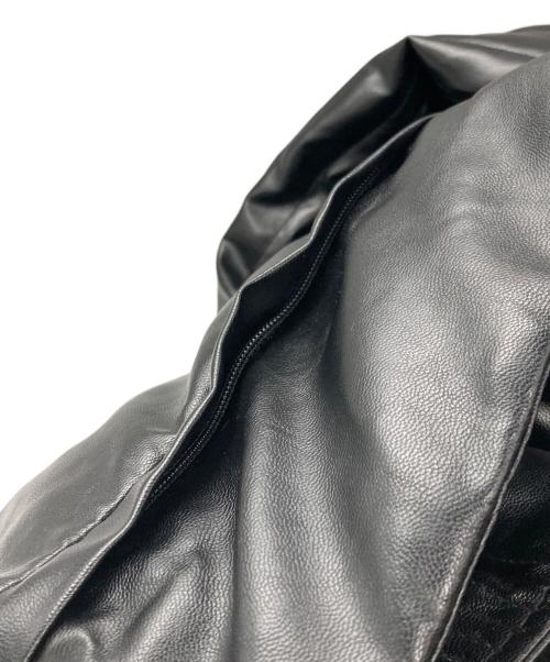 BUFFALO BOBS（バッファローボブズ）BUFFALO BOBS (バッファローボブズ) レザータッチ ダウンジャケット ブラック サイズ:1-2の古着・服飾アイテム