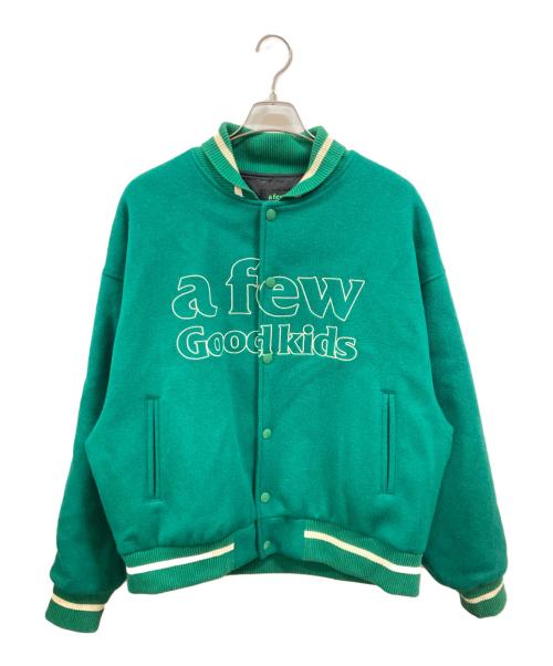 A FEW GOOD KIDS（アフューグッドキッズ）A FEW GOOD KIDS (アフューグッドキッズ) スタジャン/アフューグッドキッズ グリーン サイズ:Lの古着・服飾アイテム